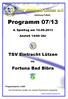 Abteilung Fußball. Programm 07/ Spieltag am Anstoß 14:00 Uhr. TSV Eintracht Lützen. vs. Fortuna Bad Bibra