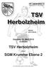 TSV Herbolzheim. SGM Krumme Ebene 2. Sonntag, 18. März :00 Uhr. gegen. Die Vereinsbrille. Saison 2017/2018