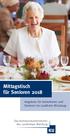 Mittagstisch für Senioren Angebote für Seniorinnen und Senioren im Landkreis Würzburg