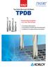 TPDB. Top Solid Piercing Drill Blade. Starkes Klemmsystem und neue Technologie
