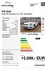 13.990,- EUR inkl. 19 % Mwst. VW Golf Golf VII Variant 1,6 TDI Trendline Gebrauchtwagen. autokoelbl.de. Preis: