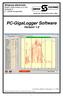 PC-GigaLogger Software Version 1.0