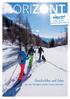 HORIZONT. Geschichten und Infos aus der Skiregion Hohe Tauern Kärnten
