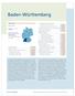 Baden-Württemberg. Erwerbstätigenquote von Müttern (2006) mit. Basisdaten mindestens einem Kind unter 3 Jahren 45,6% Fläche: 35.