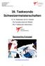 39. Taekwondo Schweizermeisterschaften