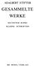 ADALBERT STIFTER GESAMMELTE WERKE SECHSTER BAND: KLEINE SCHRIFTEN IM INSEL-VERLAG
