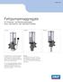 Fettpumpenaggregate. für Progressiv- und Mehrleitungsanlagen, hand-, pneumatisch- oder hydraulisch betätigt