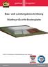 Bau- und Leistungsbeschreibung. Glatthaar-EcoHit-Bodenplatte