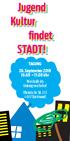 Jugend Kultur findet STADT! TAGUNG 20. September Uhr Werkhalle im Uniongewerbehof Rheinische Str Dortmund
