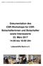 Dokumentation des CSR-Workshops für CSR- Botschafterinnen und Botschafter sowie Interessierte 23. März :00 bis 18:00 Uhr