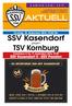 Sonntag, 25. September 2016, 15:00 Uhr. ASV Veitsbronn-Siegelsdorf - SSV Kasendorf. Zum heutigen Spiel. Das nächste Spiel unserer Ersten :