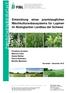 Entwicklung eines praxistauglichen Mischkulturanbausystems für Lupinen im Biologischen Landbau der Schweiz