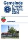 Gemeinde-Energie-Bericht 2016, Hoheneich Inhaltsverzeichnis