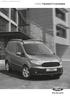 Preisliste A Stand November 2017 FORD TRANSIT COURIER. Eine Idee weiter