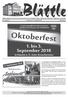 Oktoberfest. 1. bis 3. September in Hausen a. A., Gem. Krauchenwies. Trachtenkapelle & Förderverein des Musikvereins Hausen am Andelsbach