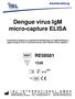 Dengue virus IgM micro-capture ELISA