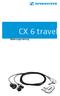 CX 6 travel. Bedienungsanleitung