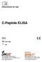 C-Peptide ELISA. Instructions for Use EIA Distributed by: