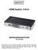 HDMI Switch, 3-Port BEDIENUNGSANLEITUNG DS-44300