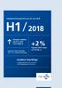 +2 % Ausblick bekräftigt: Umsatz wächst um 5 % auf Mio. Halbjahresfinanzbericht zum 30. Juni 2018 H1 / Ergebnis (EBIT) steigt.