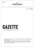 GAZETTE. 02. März 2018 // NR 08/18. Amtliches Mitteilungsblatt der Körperschaft und der Stiftung