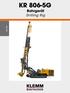 KR 806-5G. Bohrgerät Drilling Rig. July KLEMM Bohrtechnik GmbH // 07//2018 // KR 806-5G 1