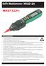 Stift-Multimeter MS8212A Sicherheitshinweise