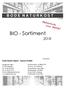 BIO - Sortiment B O D E N A T U R K O S T. Horst Bode Import - Export GmbH. seit Stand 09/18