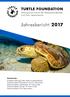 Jahresbericht 2017 TURTLE FOUNDATION. Stiftung zum Schutz der Meeresschildkröten und ihrer Lebensräume