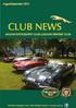 CLUB NEWS. August/September 2015 JAGUAR ENTHUSIASTS CLUB JAGUAR DRIVERS CLUB