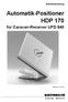 Automatik-Positioner HDP 170