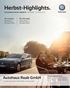 Herbst-Highlights. VOLKSWAGEN SERVICE ANGEBOTE