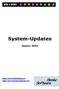 System-Updates. Januar