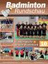 Badminton. Rundschau. Bundes-, Regional- und Oberliga in der Übersicht. Vier deutsche Siege beim Refrath Cup U