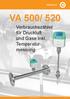 Verbrauch VA 500/ 520. Verbrauchszähler für Druckluft und Gase inkl. Temperaturmessung.