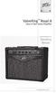 ValveKing Royal 8. Operating Manual. Class A Tube Guitar Amplifier.