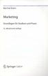 Manfred Bruhn. Marketing. Grundlagen für Studium und Praxis. 13., aktualisierte Auflage. ~ Springer Gabler