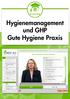E-Learning. Hygienemanagement und GHP Gute Hygiene Praxis