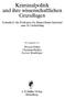 Kriminalpolitik und ihre wissenschaftlichen Grundlagen