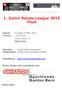 1. Junior Karate League 2015 Thun