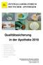 Qualitätssicherung in der Apotheke 2018