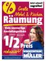 Räumung. reduziert! Möbel & Küchen. zugreifen! Viele neuwertige Ausstellungsstücke. bis zum. Jetzt schnell. 1teilweise
