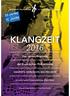 KLANGZEIT Das Jahresprogramm. der Bayerischen Philharmonie KONZERTE, WORKSHOPS UND PROJEKTE. Künstlerische Gesamtleitung: Mark Mast