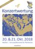 Konzertwertung 20. & 21. Okt Werfen Turnsaal/Brennhof & Pfarrkirche Eintritt frei!