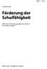 Förderung der Schulfähigkeit