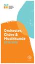 Orchester, Chöre & Musikkunde