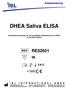 DHEA Saliva ELISA. Enzymimmmunoassay für die quantitative Bestimmung von DHEA in humanem Saliva.