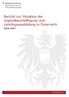 Bericht zur Situation der Jugendbeschäftigung und Lehrlingsausbildung in Österreich
