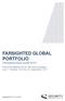 FARSIGHTED GLOBAL PORTFOLIO Miteigentumsfonds gemäß InvFG
