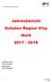 Jahresbericht Schulen Region Visp Nord 2017 / 2018